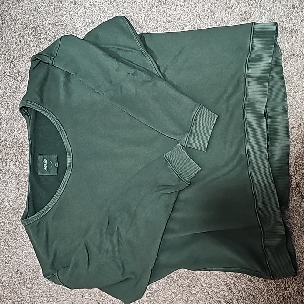 Aerie hunter green oversized sweatshirt size Large
